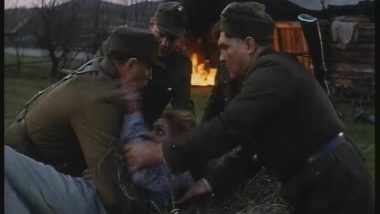 Raped by the soldiers after fire