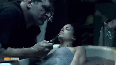 Torture of girl on bathtub